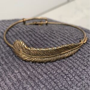 Alex and Ani Gold Feather Bracelet